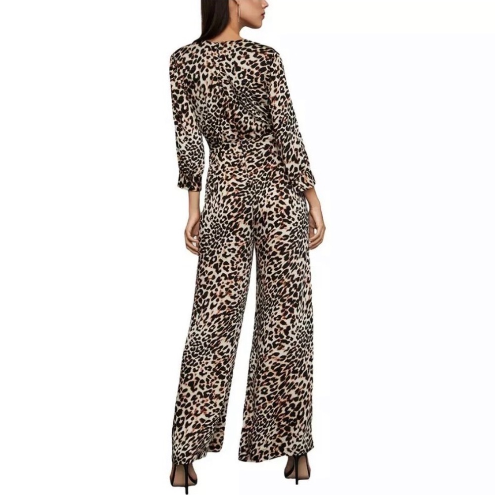 BCBGmaxazria wide leg leopard printed jumpsuit XS - Picture 2 of 11